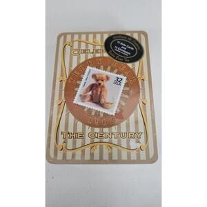Teddy Bear Tin W/Notecards USPS Celebrate The Century 1902 15 Notecards And Env